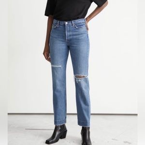 & Other Stories Mid Waist Tapered Jeans Keeper Cut